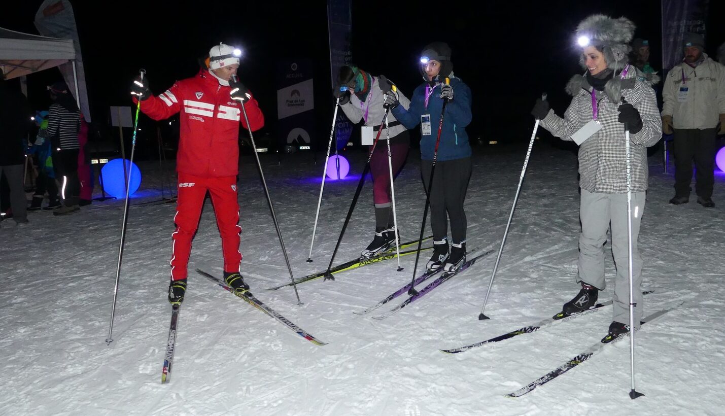 Découvrez le ski de fond de nuit et gratuitement en Haute-Savoie