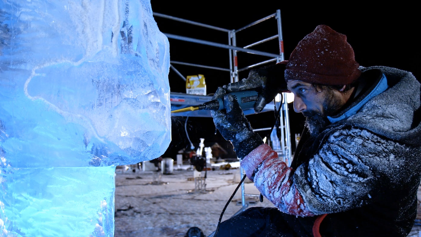 concours de sculptures sur glace de Valloire